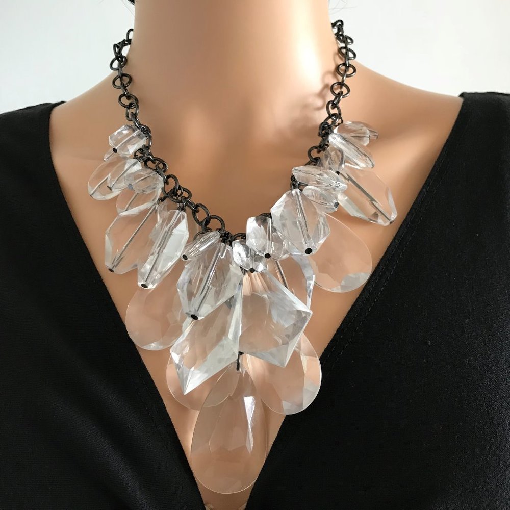 Large Ice Crystals necklace - Picture 7 of 16